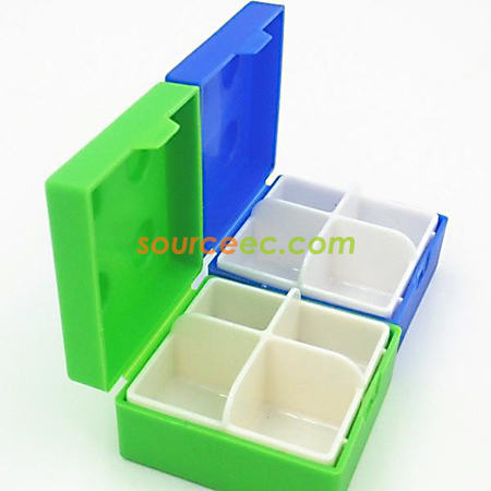 禮品訂造糖果色積木藥盒紀念品