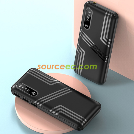 禮品訂造LED數顯便捷移動電源紀念品