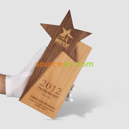 禮品訂造實木獎座紀念品