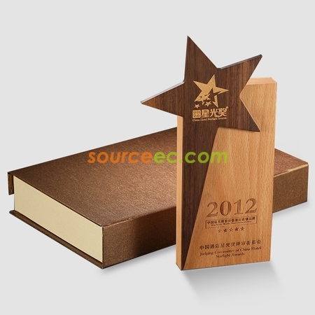 禮品訂造實木獎座紀念品