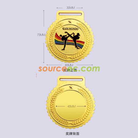 禮品訂造跆拳道獎牌紀念品