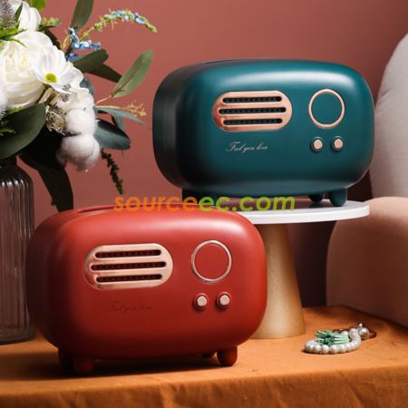 禮品訂造收音機造型紙巾盒紀念品