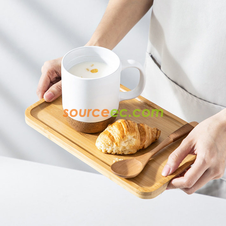 禮品訂造帶蓋軟木墊陶瓷杯紀念品