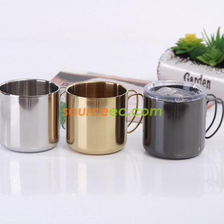 禮品訂造雙層不鏽鋼咖啡杯紀念品