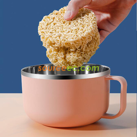 禮品訂造不鏽鋼萌趣泡麵碗紀念品