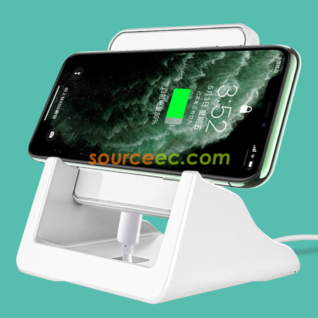 禮品訂造無線充電盤手機快充立式桌面支架紀念品
