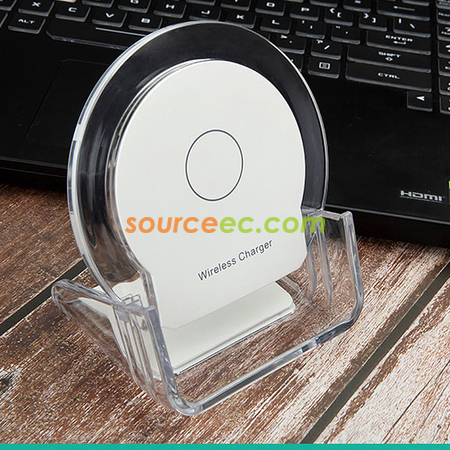 禮品訂造無線充電盤手機快充立式桌面支架紀念品
