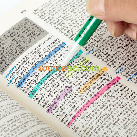 禮品訂造可擦雙頭螢光筆6色套裝紀念品
