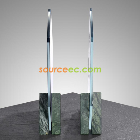 禮品訂造大理石水晶獎座紀念品