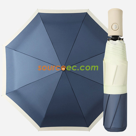 禮品訂造韓系雙色晴雨傘自動折疊防曬遮陽傘紀念品