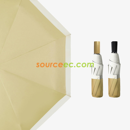 禮品訂造黑膠雙色拼接手動管折叠傘紀念品