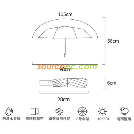 禮品訂造折疊雨傘紀念品