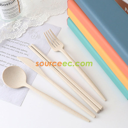 禮品訂造麥稈餐具套裝紀念品