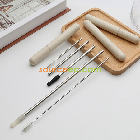 禮品訂造不銹鋼折疊吸管紀念品
