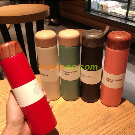 禮品訂造木紋304不鏽鋼保溫杯紀念品