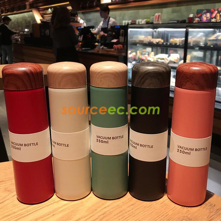 禮品訂造木紋304不鏽鋼保溫杯紀念品