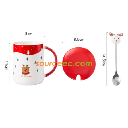 禮品訂造聖誕陶瓷杯紀念品