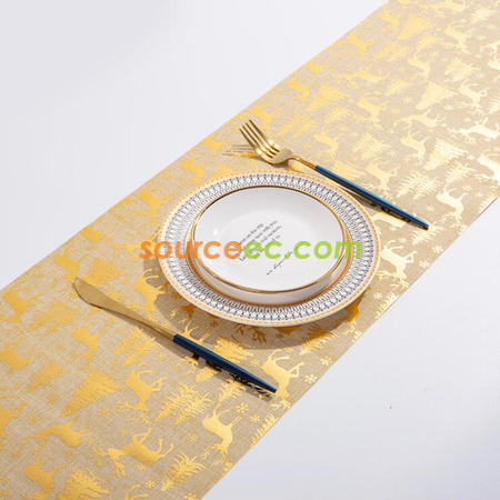 禮品訂造聖誕細麻桌布紀念品