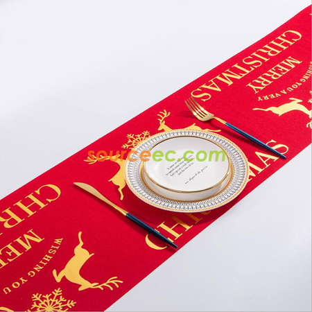 禮品訂造聖誕細麻桌布紀念品