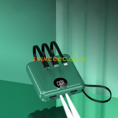 禮品訂造帶線移動電源紀念品