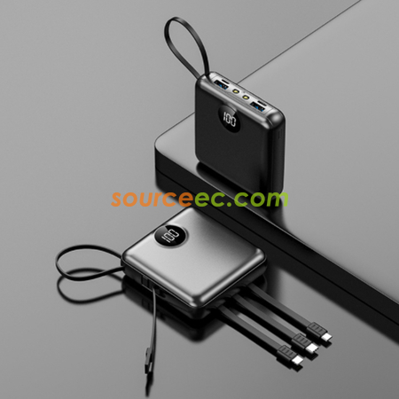 禮品訂造帶線移動電源紀念品