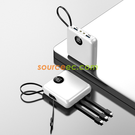 禮品訂造帶線移動電源紀念品