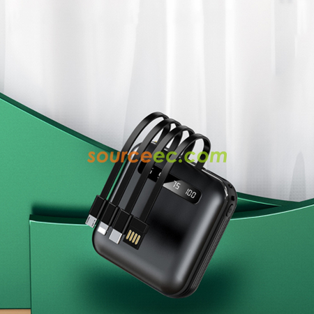 禮品訂造帶線移動電源紀念品