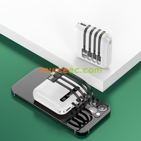 禮品訂造帶線移動電源紀念品