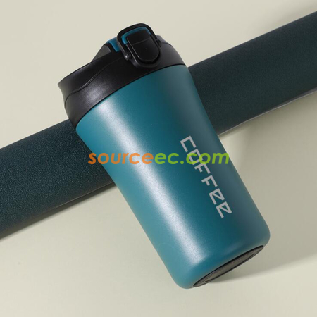 禮品訂造雙飲口保溫咖啡杯紀念品
