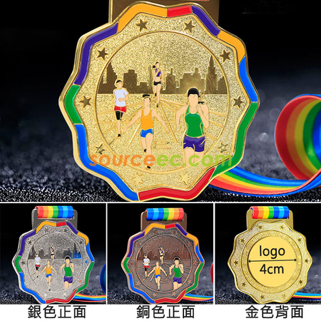 禮品訂造跑步金屬獎牌紀念品紀念品