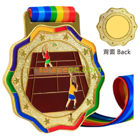 網球金屬獎牌就紀念品