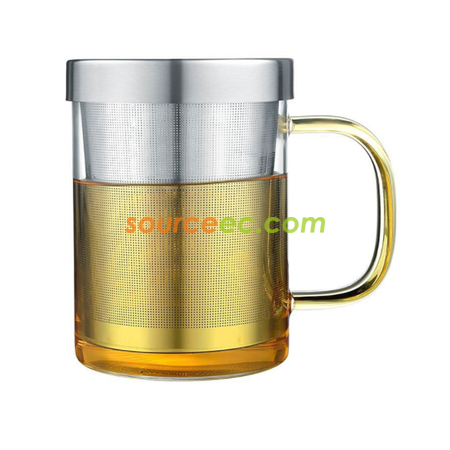 禮品訂造玻璃泡茶杯紀念品