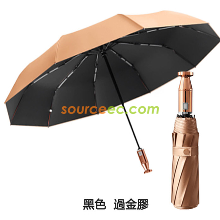 禮品訂造雙人10骨三摺疊汽車商務男士禮品廣告傘全自動雨傘紀念品