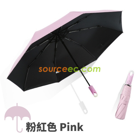 禮品訂造環扣自動三折雨傘紀念品