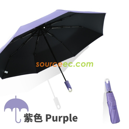 禮品訂造環扣自動三折雨傘紀念品