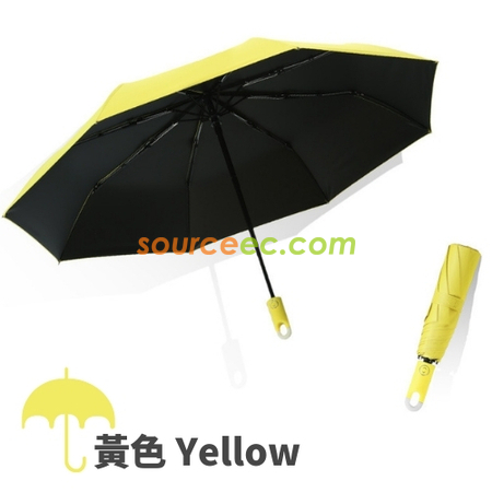 禮品訂造環扣自動三折雨傘紀念品