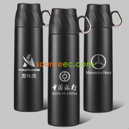 禮品訂造便攜雙層真空保溫杯紀念品