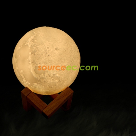 禮品訂造3D月球夜燈加濕器紀念品