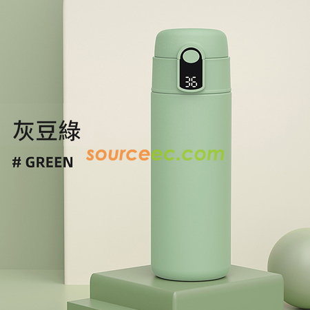 禮品訂造LED溫顯杯彈跳蓋智能保溫杯316不銹鋼雙層杯保溫紀念品