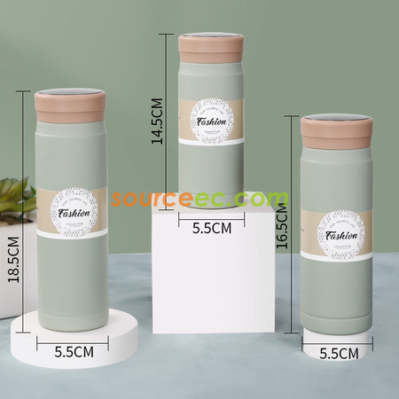 禮品訂造200ML 智慧真空保溫杯便攜小容量口袋杯情侶可愛杯子時尚禮品杯紀念品
