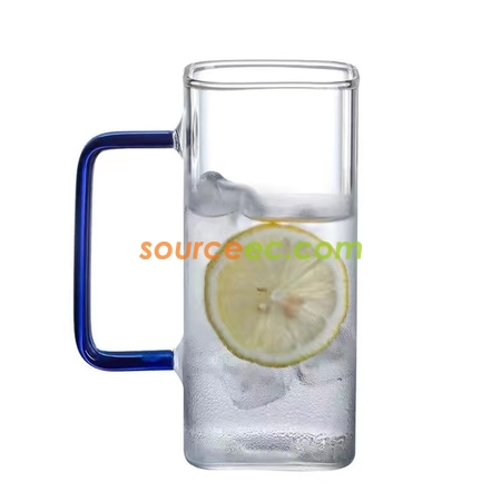 禮品訂造方形耐熱玻璃杯紀念品