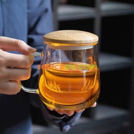 禮品訂造玻璃泡茶杯紀念品