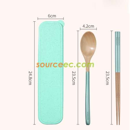 禮品訂造木質可擕式餐具紀念品