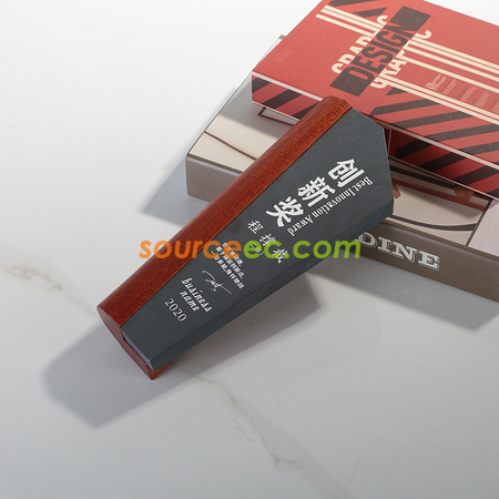 禮品訂造實木硯石獎座紀念品