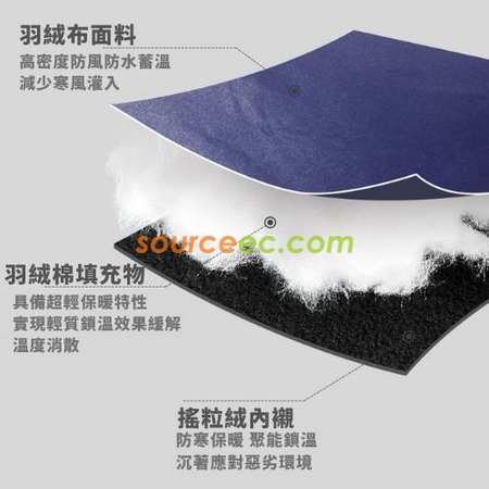 禮品訂造歐美風交叉多色太空棉羽絨棉圍巾加絨保暖口袋圍巾紀念品