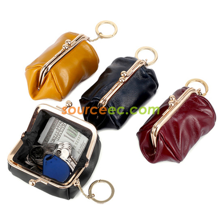 禮品訂造油蠟牛皮零錢包紀念品