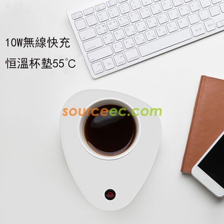 禮品訂造10W無線快充&55℃恒溫加熱杯墊紀念品