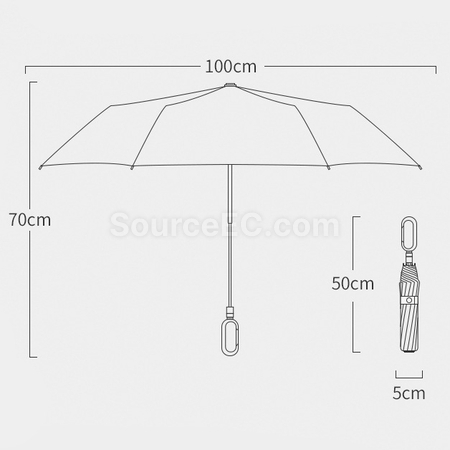 禮品訂造創意環扣二摺傘紀念品