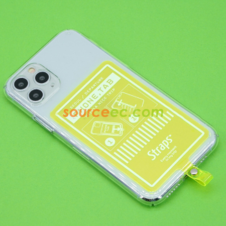 禮品訂造透明PVC手機掛繩紀念品
