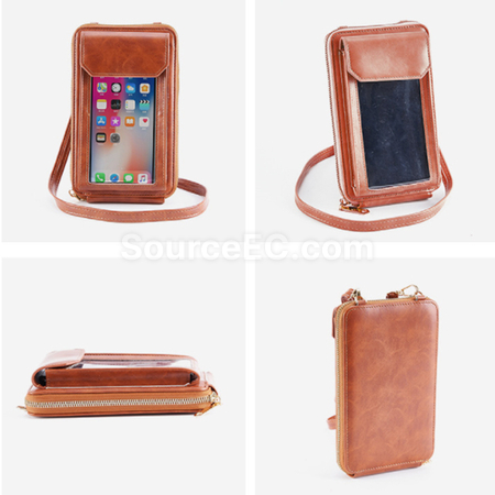 禮品訂造手機觸屏卡包錢包(斜挎包)紀念品